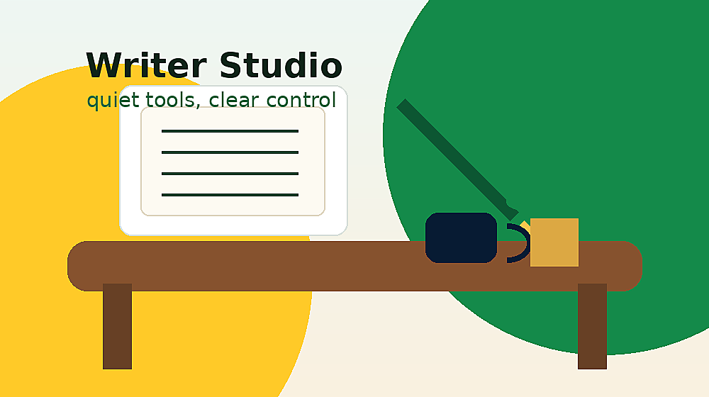 A focused writing workspace for authors